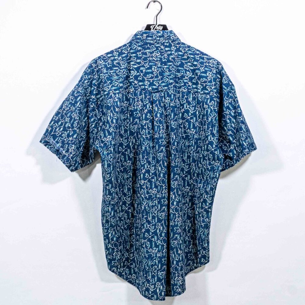 Chaps Ralph Lauren Floral Hawaiian Short Sleeve Button Down Shirt - Picture 2 of 6